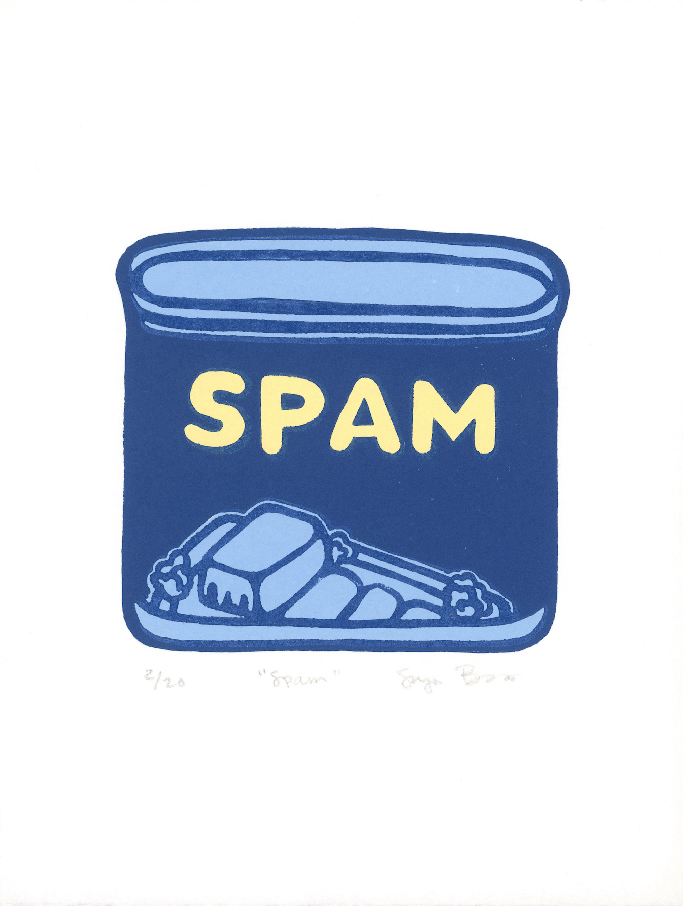 Retro Spam Can Print